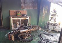 Incêndio deixa um ferido em Varginha neste domingo Casa pega fogo na Vargem