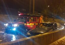 Bombeiros resgatam família ilhada após forte chuva em Varginha Família é resgatada em Varginha