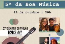 Live do 5ª da Boa Música compõe programação da Semana do Violão do CEMVA 5ª da Boa Música Semana do Violão