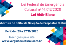 Artistas de Varginha tem até amanhã para se inscrever na Lei Aldir Blanc Lei Aldir Blanc Varginha