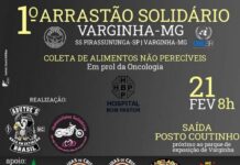 Neste Domingo (21) acontece o 1º Arrastão Solidário em Varginha 1º Arrastão Solidário Varginha