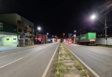 Avenida Princesa do Sul recebe iluminação com lâmpadas LED Nova iluminação av princesa do sul varginha