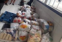 Motociclistas entregam doação de alimentos para o Hospital Bom Pastor Motociclistas fazem doação