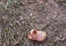 Corpo da criança jogada dentro do rio Sapucaí pelo pai é encontrado Sapato de menina