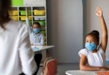 Escolas particulares se preparam para a volta das aulas presenciais Sala de aula na pandemia