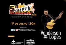 5ª da Boa Música apresenta live com Vanderson Lopes e banda 5ª da Boa Música Vanderson Lopes