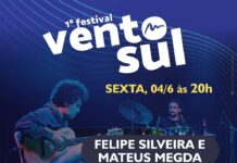 Felipe Silveira e Mateus Megda tocam nesta sexta no Festival Vento Sul Felipe Silveira Festival Vento Sul