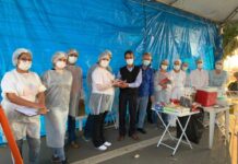 Varginha atinge a marca de 100 mil doses de vacinas aplicadas contra a covid-19 equipe de vacinação varginha