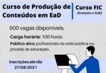 IFSULDEMINAS abre vagas para curso gratuito à distância de “Produção de Conteúdos EAD” curso gratuito á distância Produção de conteúdos ead