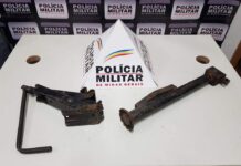 PM prende homem que tentava arrombar estabelecimento comercial em Varginha arrombamento comercio em varginha
