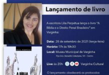 Escritora Lilia Perpétua lança livro “A Bíblia e o Direito Penal Brasileiro” no Museu de Varginha lançamento de livro varginha