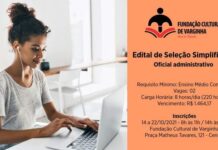 Inscrições no processo seletivo para área administrativa da Fundação Cultural terminam hoje Concurso Público Fundação Cultural de Varginha