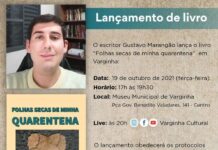 Escritor Gustavo Marangão lança livro no Museu Municipal de Varginha escritor varginhense Gustavo Marangão