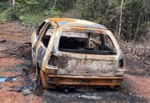 Polícia Civil desvenda homicídio de empresário encontrado carbonizado em veículo Carro de empresário assassinado