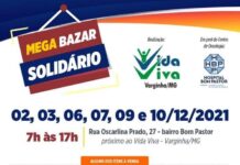Mega bazar solidário do Vida Viva começa nesta quinta-feira Mega bazar Vida Viva