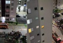 Homem coloca fogo no próprio apartamento e é preso Fogo