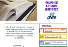 CRAS de Varginha criam grupo de WhatsApp de estudos para concurso do IBGE Grupo de Estudos Cras Varginha IBGE 2022