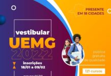 Inscrições para o vestibular 2022 da Uemg terminam nesta quarta (9) uemg-2022