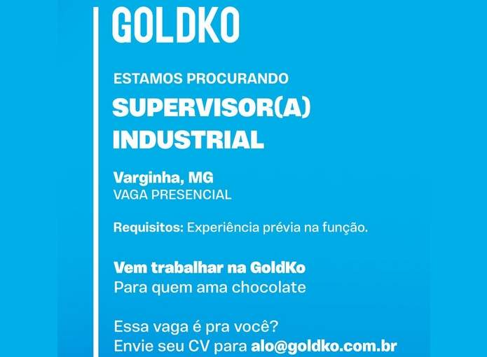 GoldKo vaga de emprego varginha