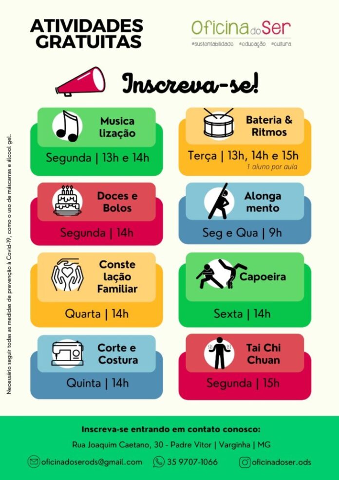 oficina-do-ser-varginha Oficina do Ser atividades