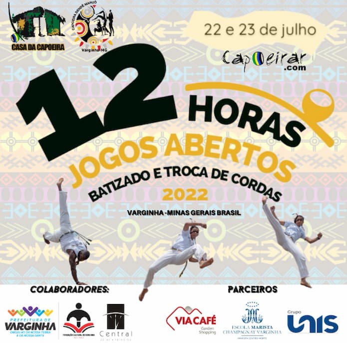 cartaz do evento 12 horas de capoeira