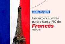 Curso de Francês gratuito EaD está com inscrições abertas Curso de francês gratuito ead ifsuldeminas