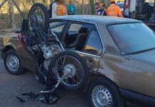 Acidente entre moto e carro deixa um ferido em Varginha Acidente Carro Moto
