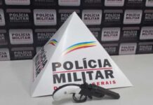 Menor é apreendido com arma de fogo em Varginha arma de fogo