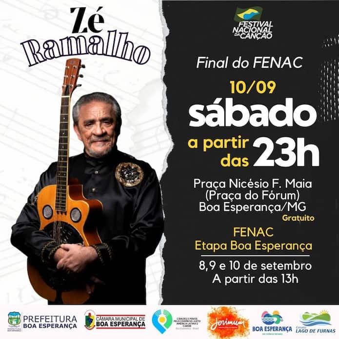 Zé Ramalho Festival da Canção em Boa Esperança