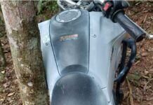 Polícia Militar recupera moto roubada em Varginha Moto roubada