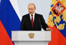 Vladimir Putin formaliza anexação de áreas da Ucrânia Vladimir Putin