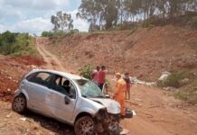 Casal fica gravemente ferido em acidente na avenida do Contorno, em Varginha Acidente