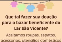 Lar São Vicente de Paulo está precisando de doações para o Bazar Lar São Vicente de Paulo Varginha doações