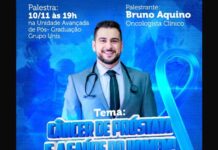 Novembro Azul: Câncer de próstata e a saúde do homem é tema de palestra no Via Café Garden Shopping Câncer de Próstata