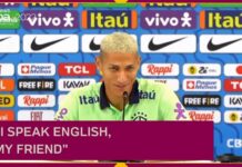 “I speak English, my friend”, Richarlison comprova a importância do inglês para a carreira no esporte Richarlison