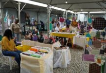 Feira Natalina de Artesanato acontece até sexta no centro de Varginha Feira Natalina de Artesanato Varginha