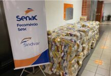 Programa Mesa Brasil, do Sesc, doa mais de 4 toneladas de alimentos para entidades de Varginha