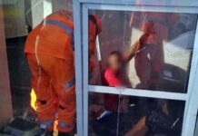 Queda de elevador deixa duas pessoas feridas Elevador