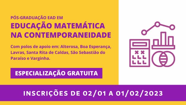 Pós-Graduação gratuita em Matemática Unifal-MG