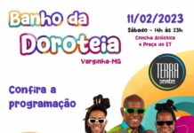 Carnaval 2023: Sábado tem Terra Samba no Banho da Doroteia em Varginha Carnaval antecipado Varginha 2023 Banho da Doroteia