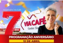 Via Café Garden Shopping comemora sete anos nesta quarta Via Café Garden Shopping sete anos