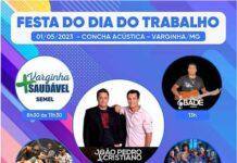 Confira as atrações do Dia do Trabalhador em Varginha Dia do trabalhador show Varginha 2023