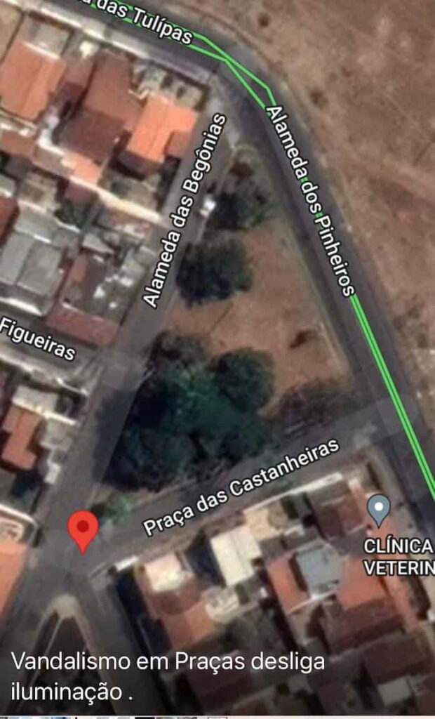 Praça das Castanheiras no bairro Pinheiros 