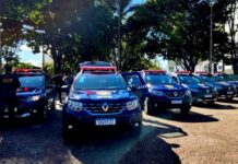 Guarda Municipal prende homem por furto em loja na Av. Benjamin Constant viaturas guarda civil varginha