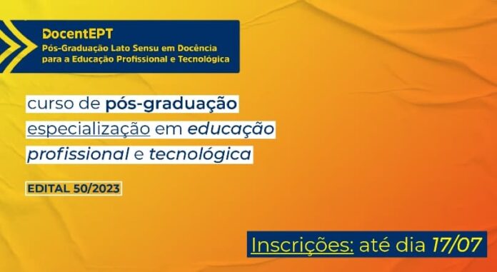 curso pós-graduação especialização educação profissional tecnológica curso pós-graduação especialização educação profissional tecnológica