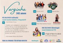 Confira a Programação de aniversário de 141 anos de Varginha aniversário varginha 141 anos