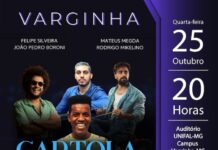 Evento gratuito “Cartola In Concert” acontece nesta quarta (25) no Campus da Unifal-MG em Varginha O evento Cartola In Concert faz parte do projeto Cultura no Campus da Unifal-MG de Varginha, o evento é gratuito.
