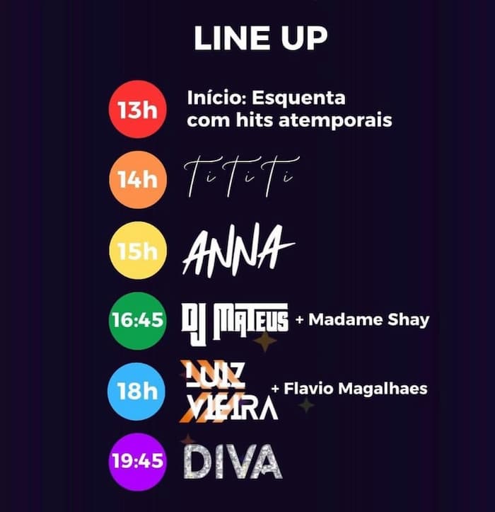 Programação 1º Feste Diversidade Varginha