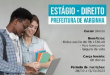 Inscrições em Processo Seletivo para Estágio Remunerado da prefeitura terminam nesta sexta (13) estagio remunerado direito varginha
