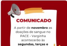 Veja os novos dias para Doações de Sangue em Varginha Doações de Sangue em Varginha